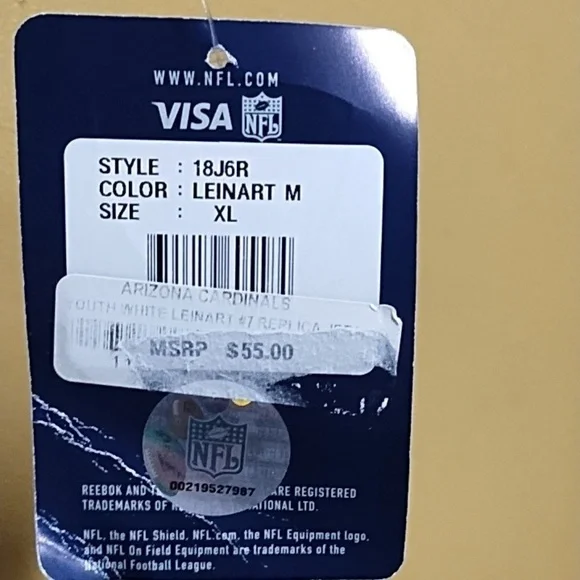 Authentic NFL jersey number 7 Leinart - Picture 2 of 4